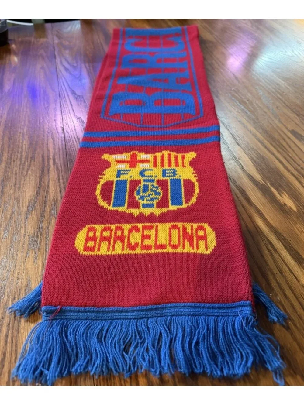 FC Barcelona Scarf Spain Football Soccer Club FCB Official Product Red Blue
